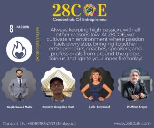 Passion, Purpose, and Platform The Visionary Drive of Saqib Saeed Malik and the Power of 28COE