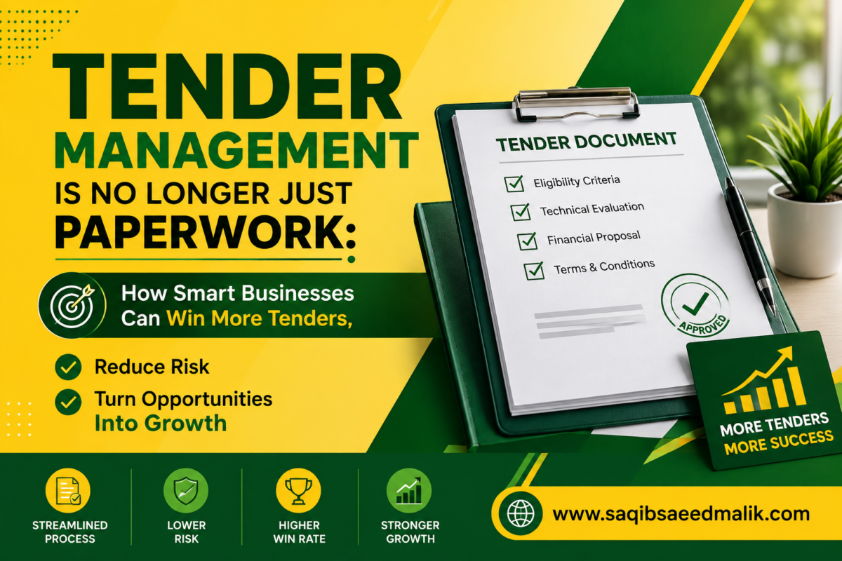Tender Management Is No Longer Just Paperwork How Smart Businesses Can Win More Tenders, Reduce Risk, and Turn Opportunities Into Growth